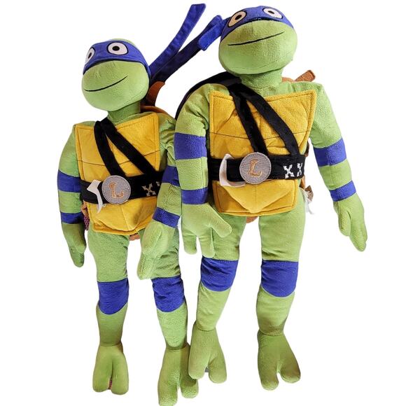 TMNT Mutant Mayhem Plush Leonardo Set 2 Ninja Turtle 26" Stuffed CollectibleToys - Picture 7 of 11